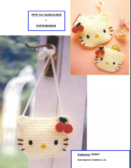 Sac et porte monnaie Hello Kitty – Elylou crochette
